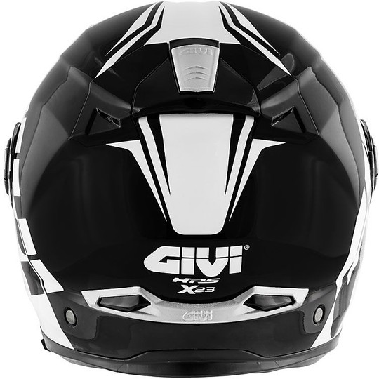 Modular Motorcycle Helmet P / J Givi X.23 SYDNEY ECLIPSE Black White