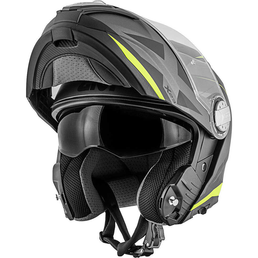 Modular Motorcycle Helmet P / J Givi X.23 SYDNEY Pointed Matt Black