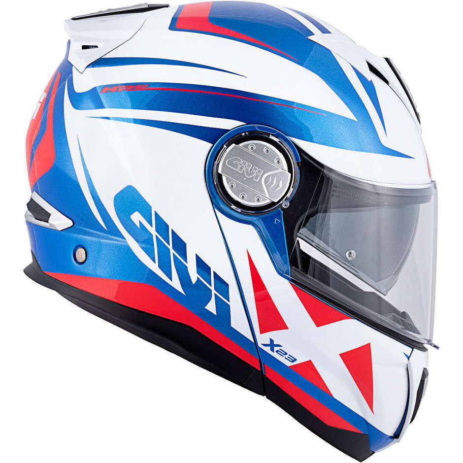 Modular Motorcycle Helmet P / J Givi X.23 SYDNEY Pointed White Blue Red