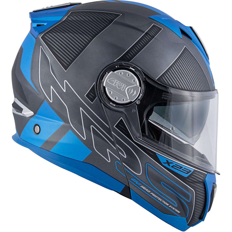 Modular Motorcycle Helmet P / J Givi X.23 SYDNEY Protect Black Gray Blue