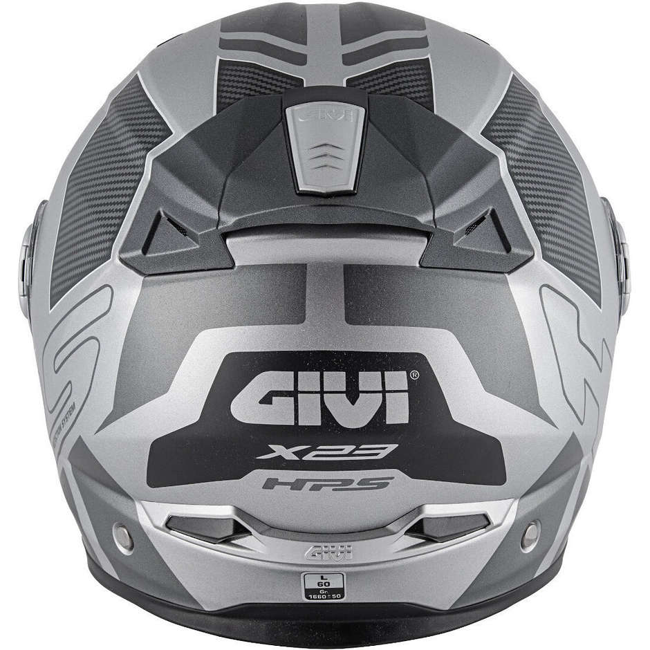 Modular Motorcycle Helmet P / J Givi X.23 SYDNEY Protect Black Silver