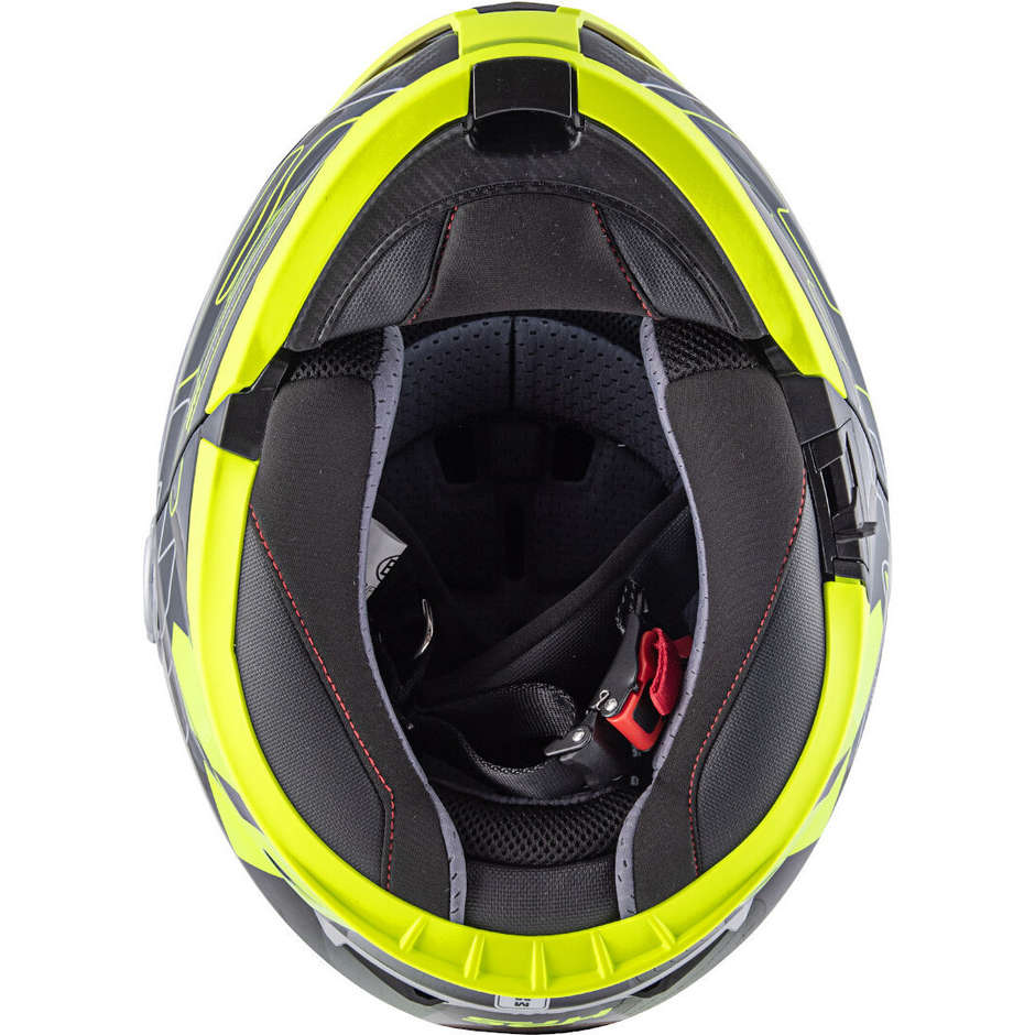 Modular Motorcycle Helmet P / J Givi X.23 SYDNEY Protect Black Yellow Fluo