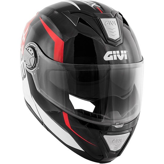 Modular Motorcycle Helmet P / J Givi X.23 SYDNEY VIPER Black Glossy Red