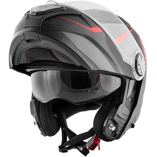 Modular Motorcycle Helmet P / J Givi X.23 SYDNEY VIPER Matt Black Orange