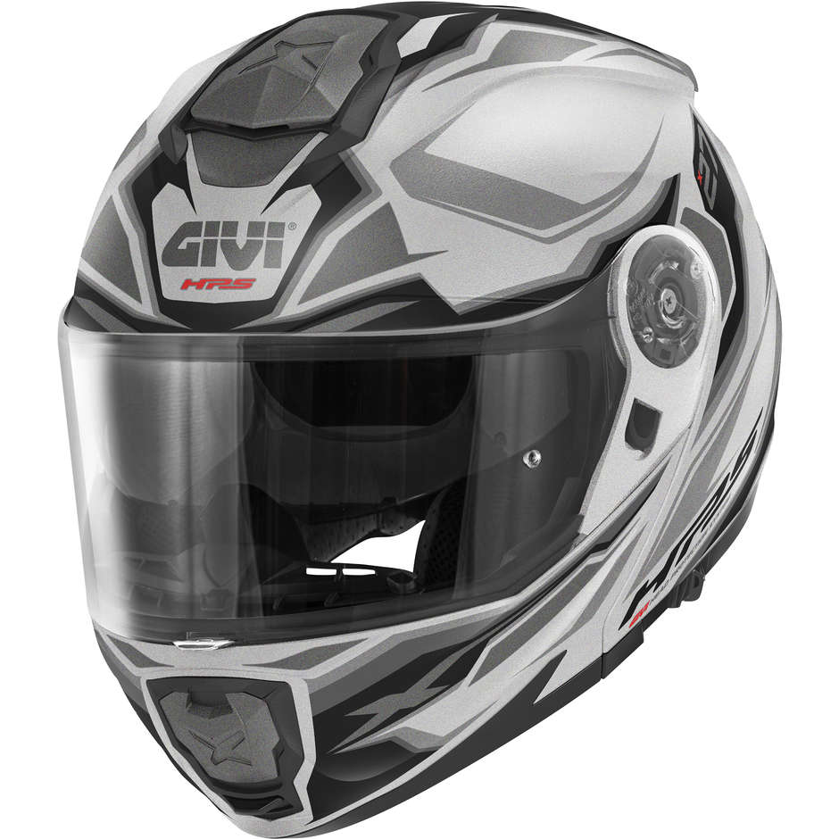 Modular Motorcycle Helmet P / J Givi X.27 SECTOR Matt Titanium Silver