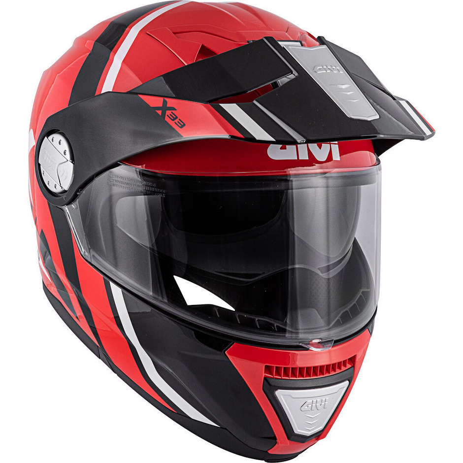 Modular Motorcycle Helmet P / J Givi X.33 CANYON Division Black Red