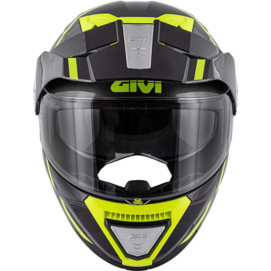 Modular Motorcycle Helmet P / J Givi X.33 CANYON Division Matt Black Yellow