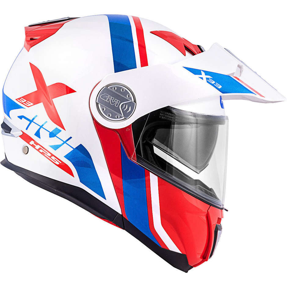 Modular Motorcycle Helmet P / J Givi X.33 CANYON Division White Red Blue