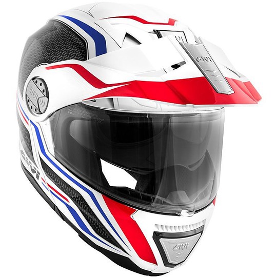 Modular Motorcycle Helmet P / J Givi X.33 CANYON Layers White Red Blue