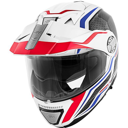 Modular Motorcycle Helmet P / J Givi X.33 CANYON Layers White Red Blue