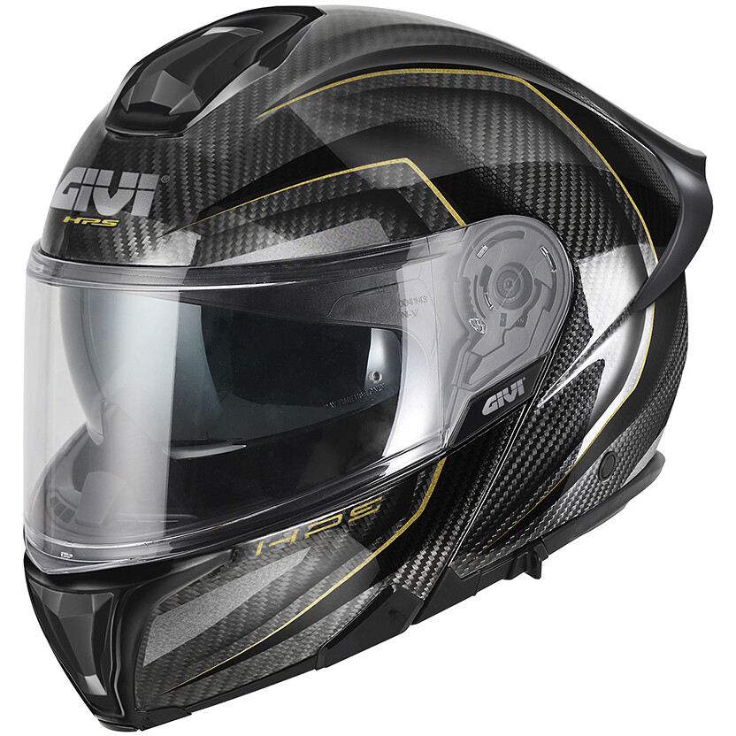 Modular Motorcycle Helmet P/J Givi X50 Carbon Black Gold