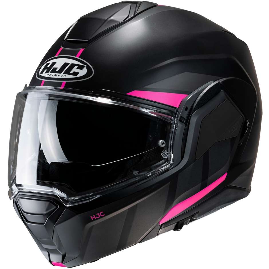 Modular Motorcycle Helmet P / J Hjc i100 BEIS MC8SF Matt Black Pink