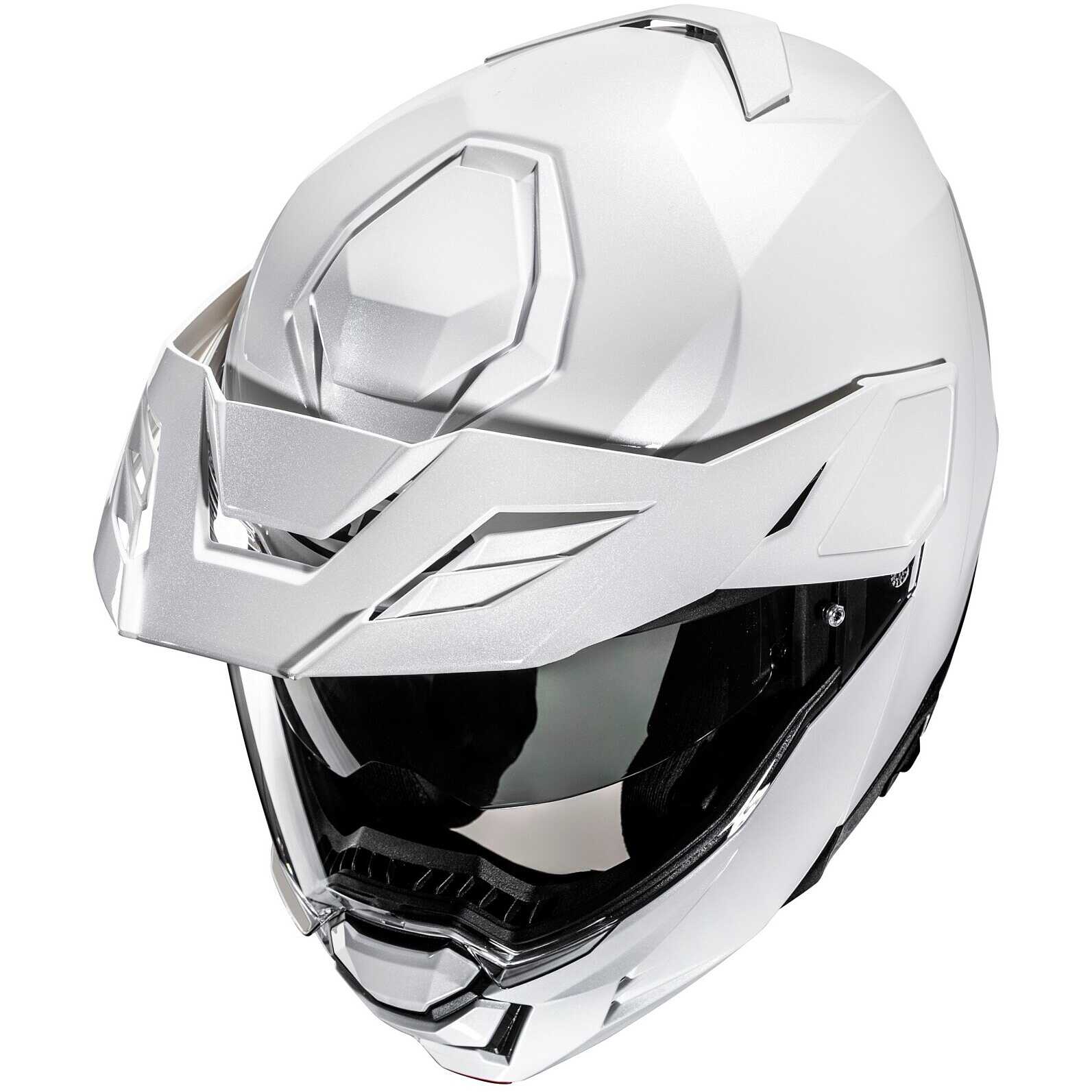 Modular Motorcycle Helmet P/J Hjc i80 Pearl White For Sale Online