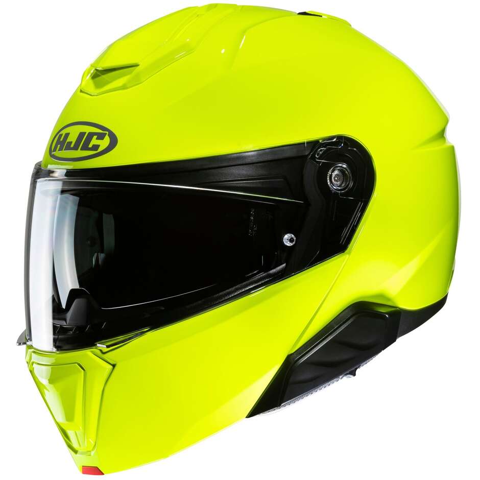 Modular Motorcycle Helmet P/J Hjc i91 Solid Fluorescent Green