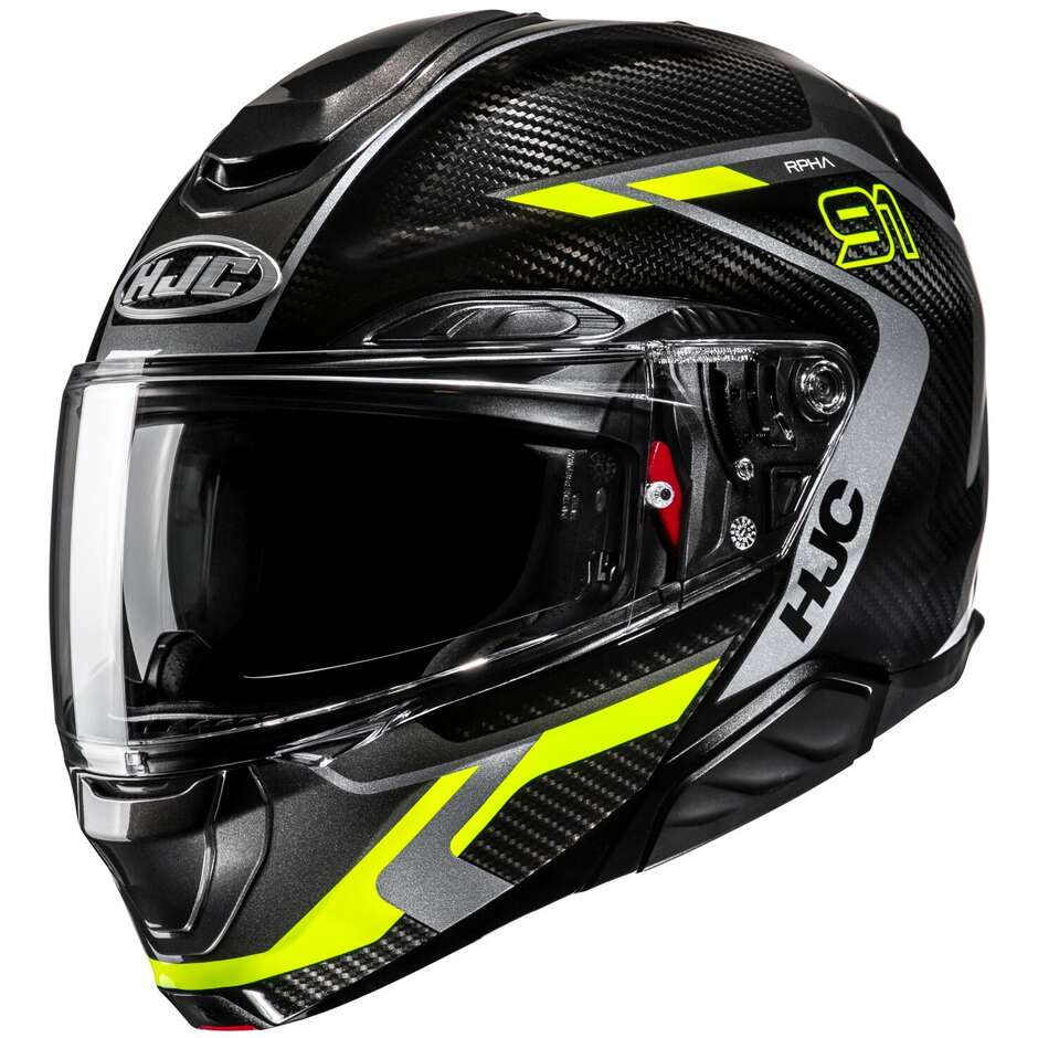 Modular Motorcycle Helmet P/J Hjc RPHA 91 CARBON LAGOS MC3H