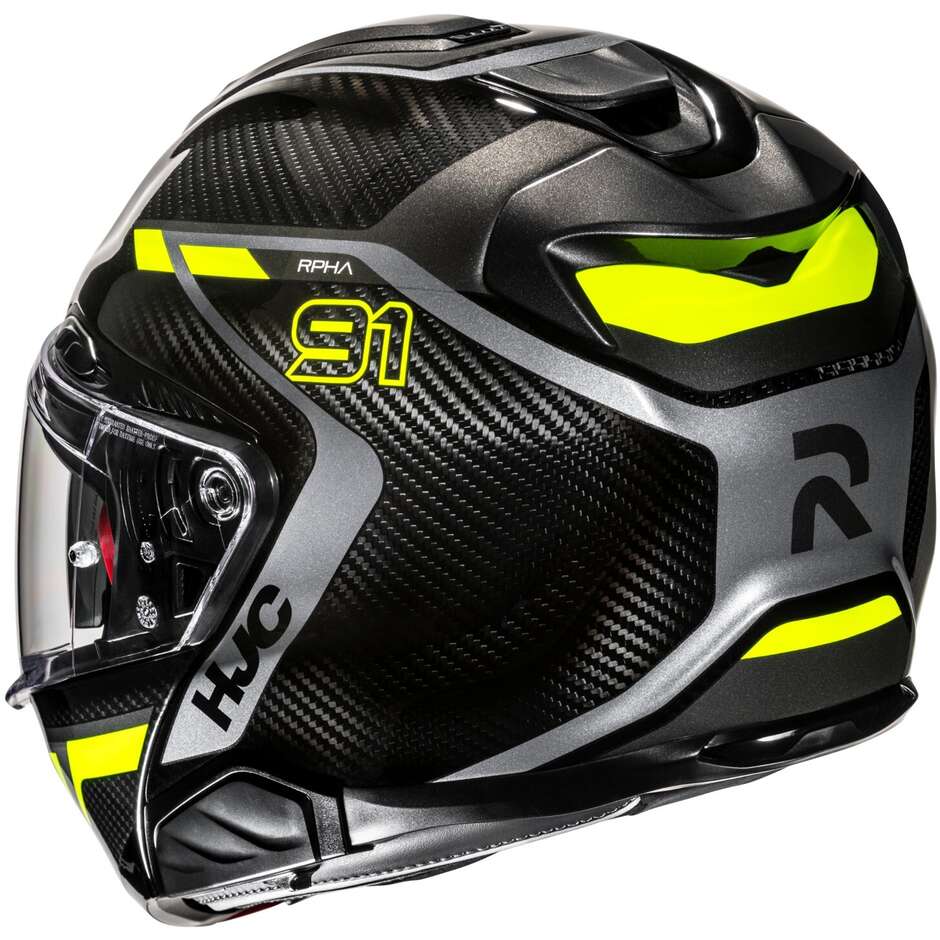 Modular Motorcycle Helmet P/J Hjc RPHA 91 CARBON LAGOS MC3H