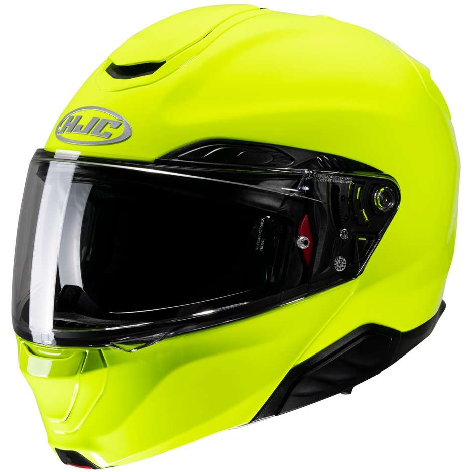 Modular Motorcycle Helmet P / J Hjc RPHA 91 Fluo Green