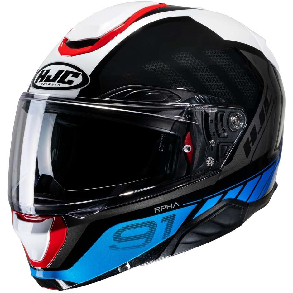 Modular Motorcycle Helmet P / J Hjc RPHA 91 RAFINO MC21 Black Blue White