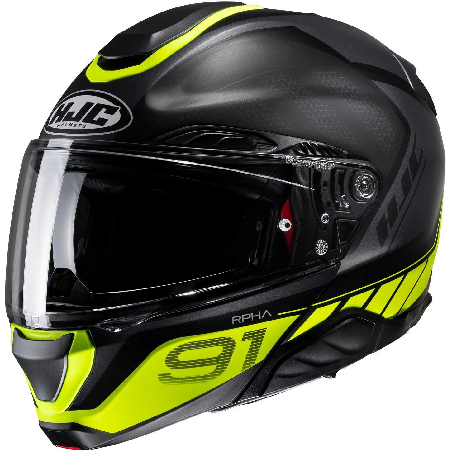 Motorcycle Helmet Integral HJC CS-15 Trion mc3hsf Black Matt Fluorescent  Green L
