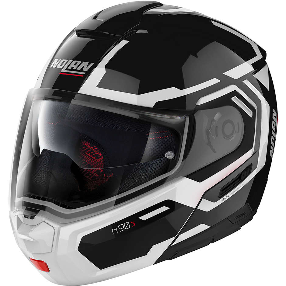 Modular Motorcycle Helmet P / J Homologation Nolan N90.3 DRILLER N-Com 024 Glossy Black