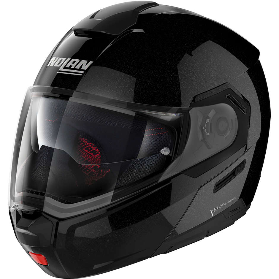 Modular Motorcycle Helmet P / J Homologation Nolan N90.3 SPECIAL N-Com 012 Black Metal