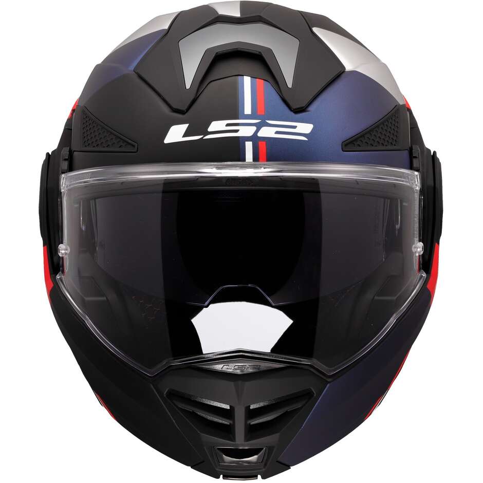 Modular Motorcycle Helmet P/J in HPFC LS2 FF901 ADVANT X ULTRA Blue Red