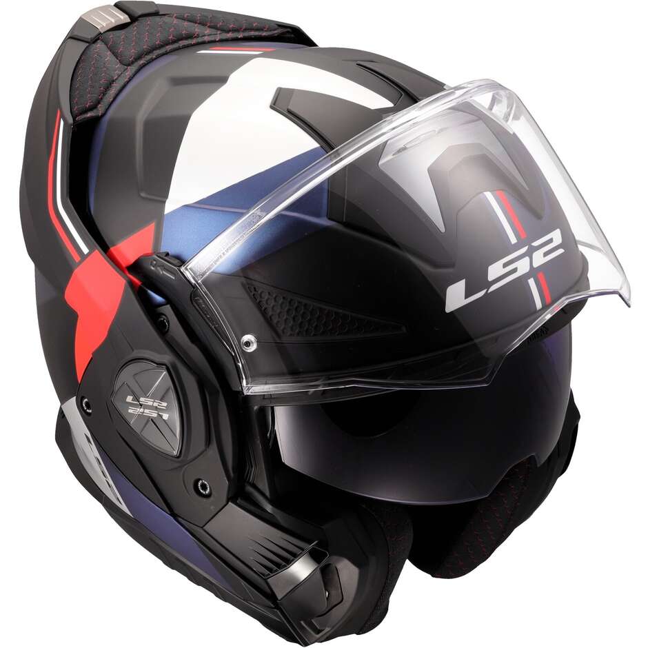 Modular Motorcycle Helmet P/J in HPFC LS2 FF901 ADVANT X ULTRA Blue Red