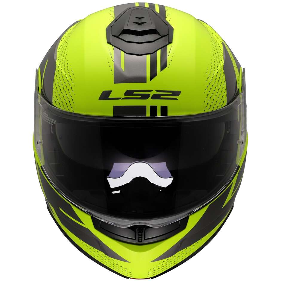 Modular Motorcycle Helmet P/J LS2 FF908 STROBE II CODE Yellow Fluo Grey