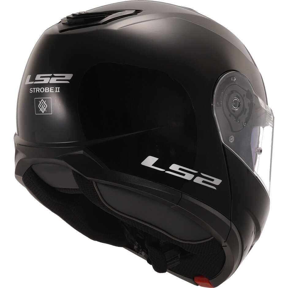 Modular Motorcycle Helmet P / J Ls2 FF908 STROBE II Solid Glossy Black