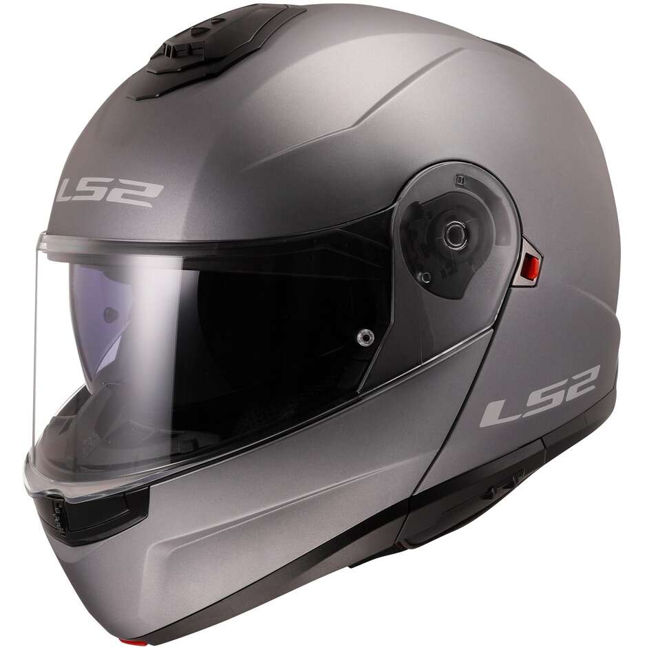 Modular Motorcycle Helmet P / J Ls2 FF908 STROBE II Solid Titanium Matt