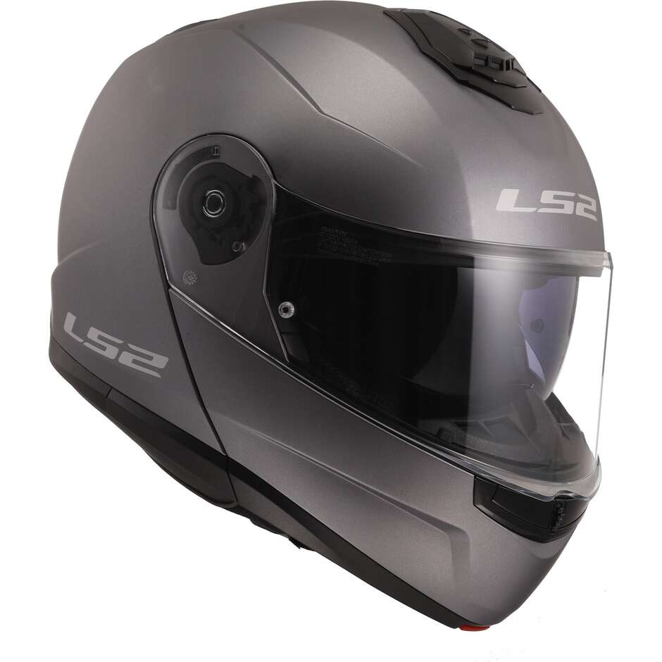 Modular Motorcycle Helmet P / J Ls2 FF908 STROBE II Solid Titanium Matt