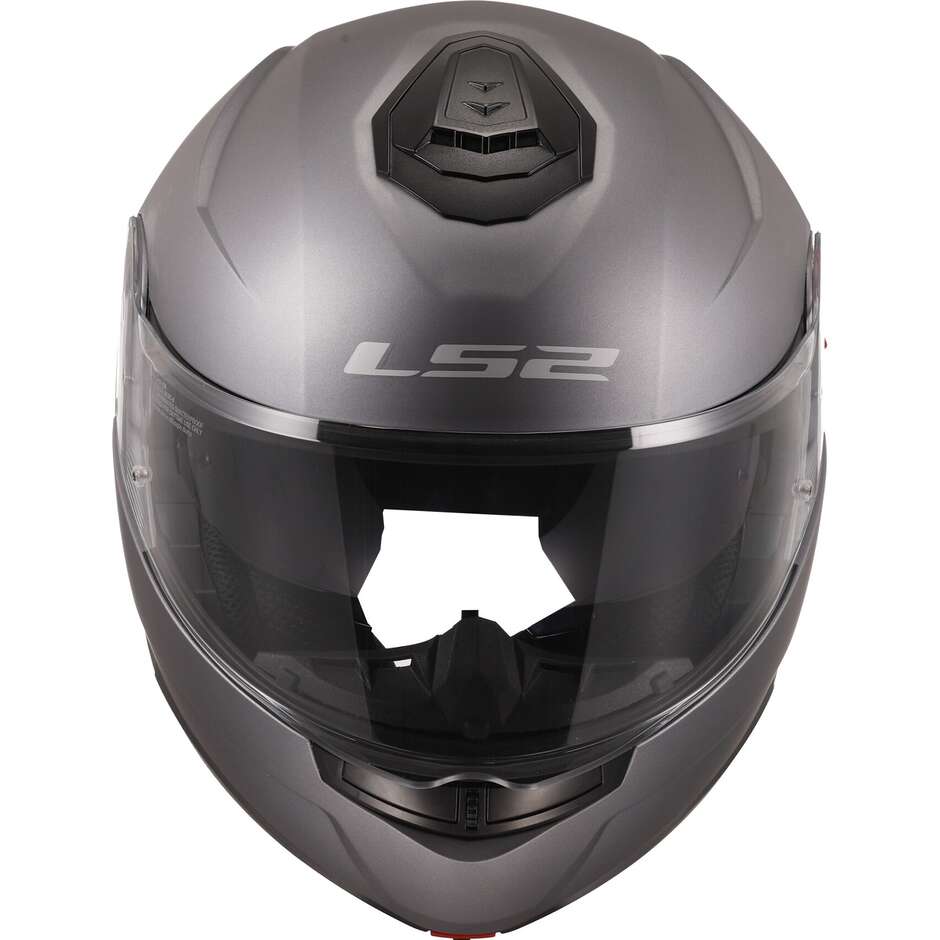 Modular Motorcycle Helmet P / J Ls2 FF908 STROBE II Solid Titanium Matt