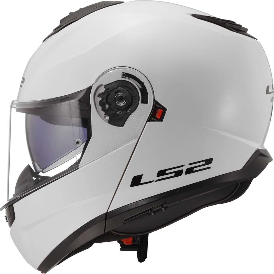 Modular Motorcycle Helmet P / J Ls2 FF908 STROBE II Solid White