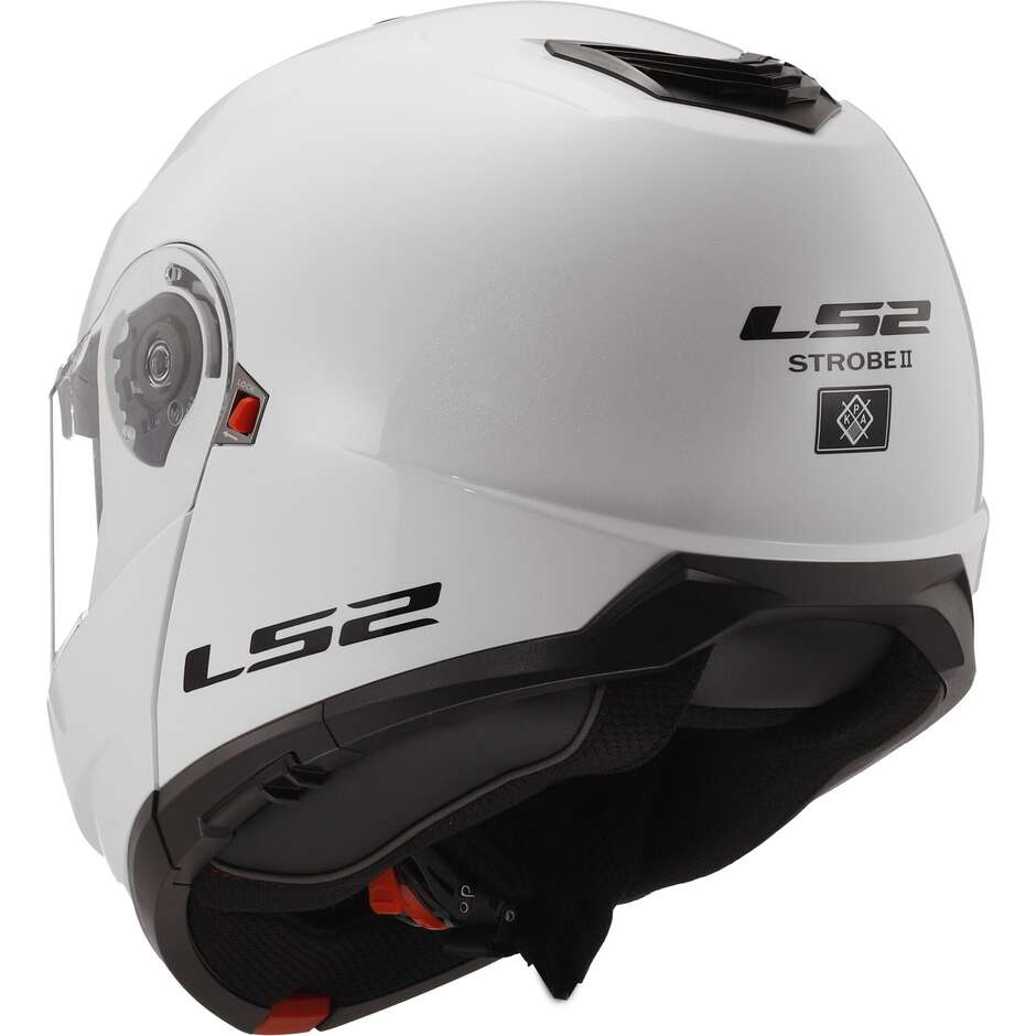 Modular Motorcycle Helmet P / J Ls2 FF908 STROBE II Solid White