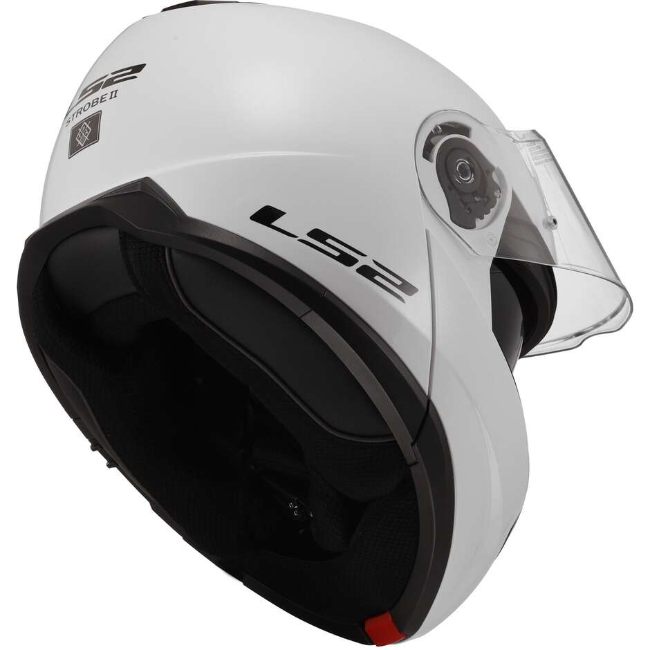 Modular Motorcycle Helmet P / J Ls2 FF908 STROBE II Solid White