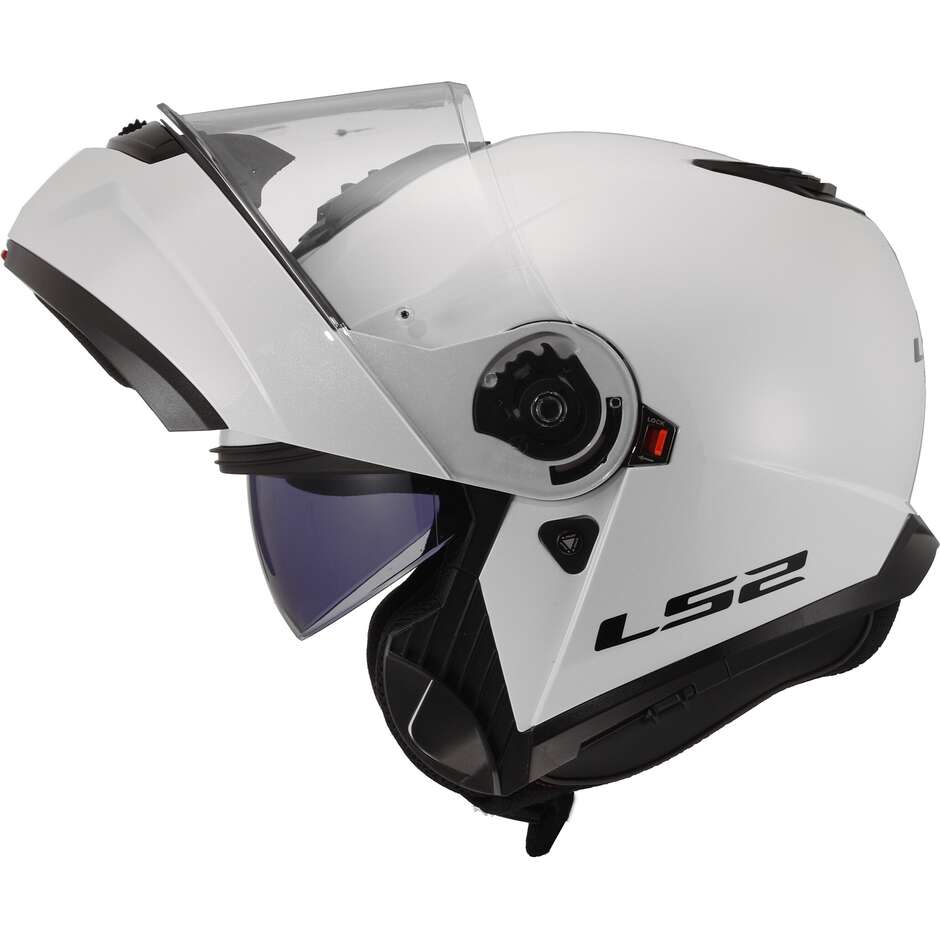 Modular Motorcycle Helmet P / J Ls2 FF908 STROBE II Solid White