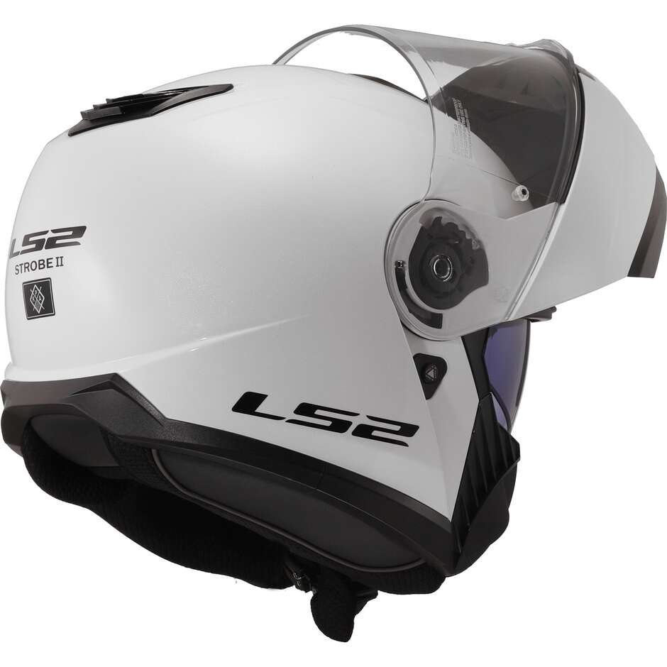 Modular Motorcycle Helmet P / J Ls2 FF908 STROBE II Solid White