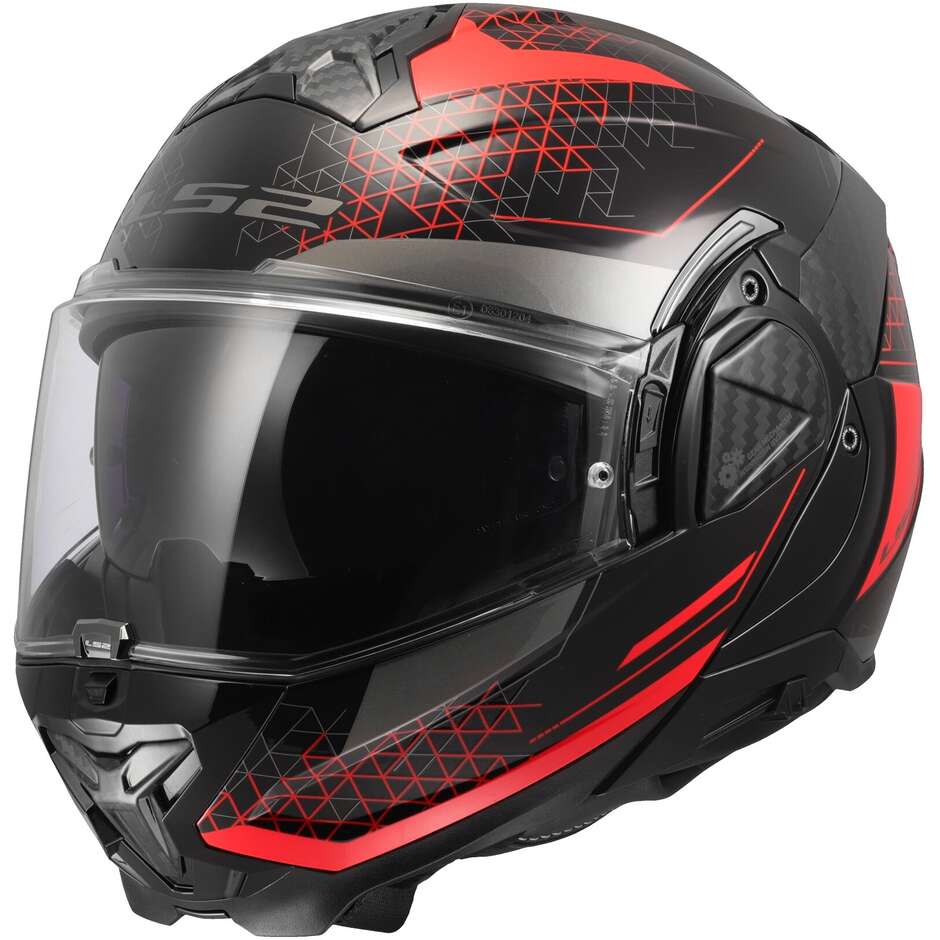 Modular Motorcycle Helmet P/J LS2 FF910 ADVANT II ASTRAL Red