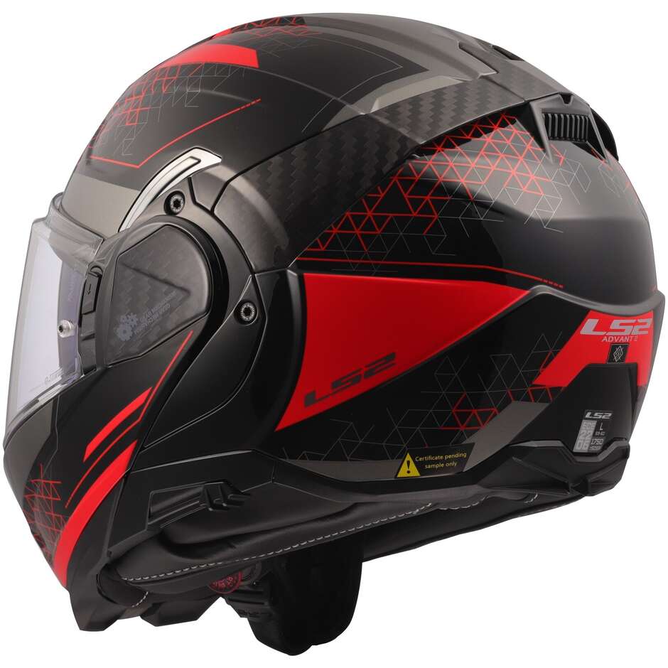 Modular Motorcycle Helmet P/J LS2 FF910 ADVANT II ASTRAL Red