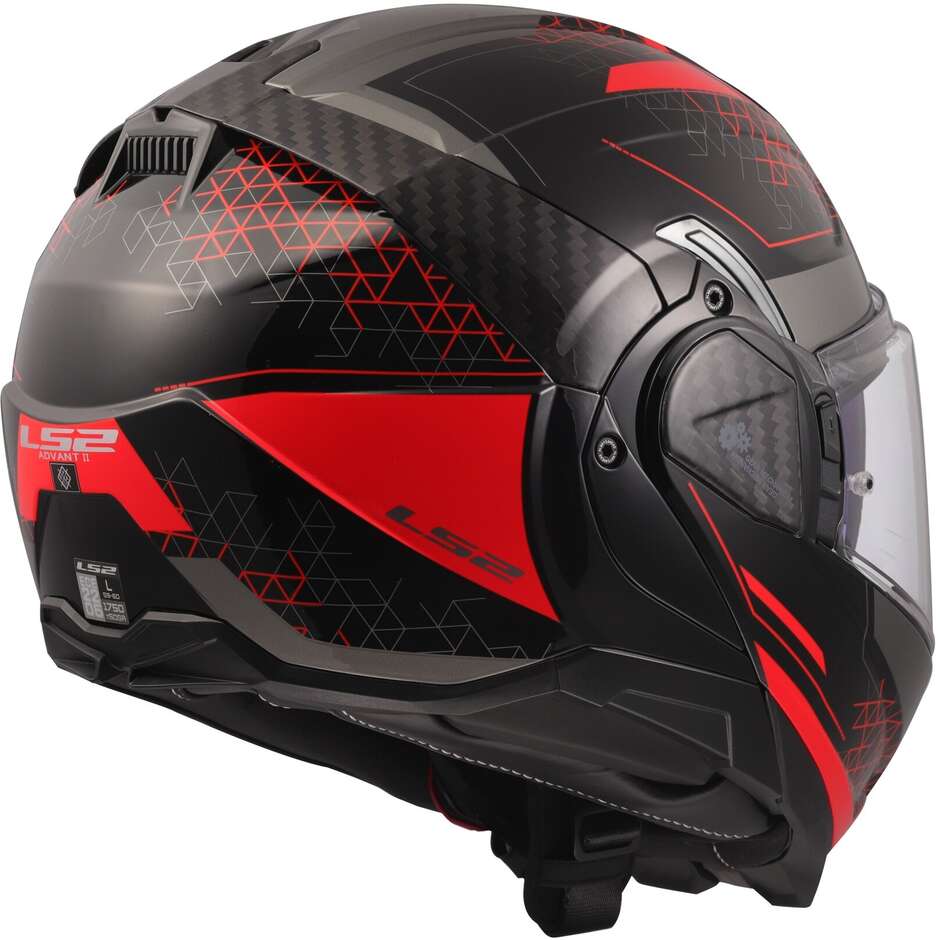 Modular Motorcycle Helmet P/J LS2 FF910 ADVANT II ASTRAL Red