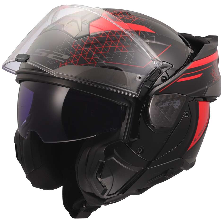 Modular Motorcycle Helmet P/J LS2 FF910 ADVANT II ASTRAL Red