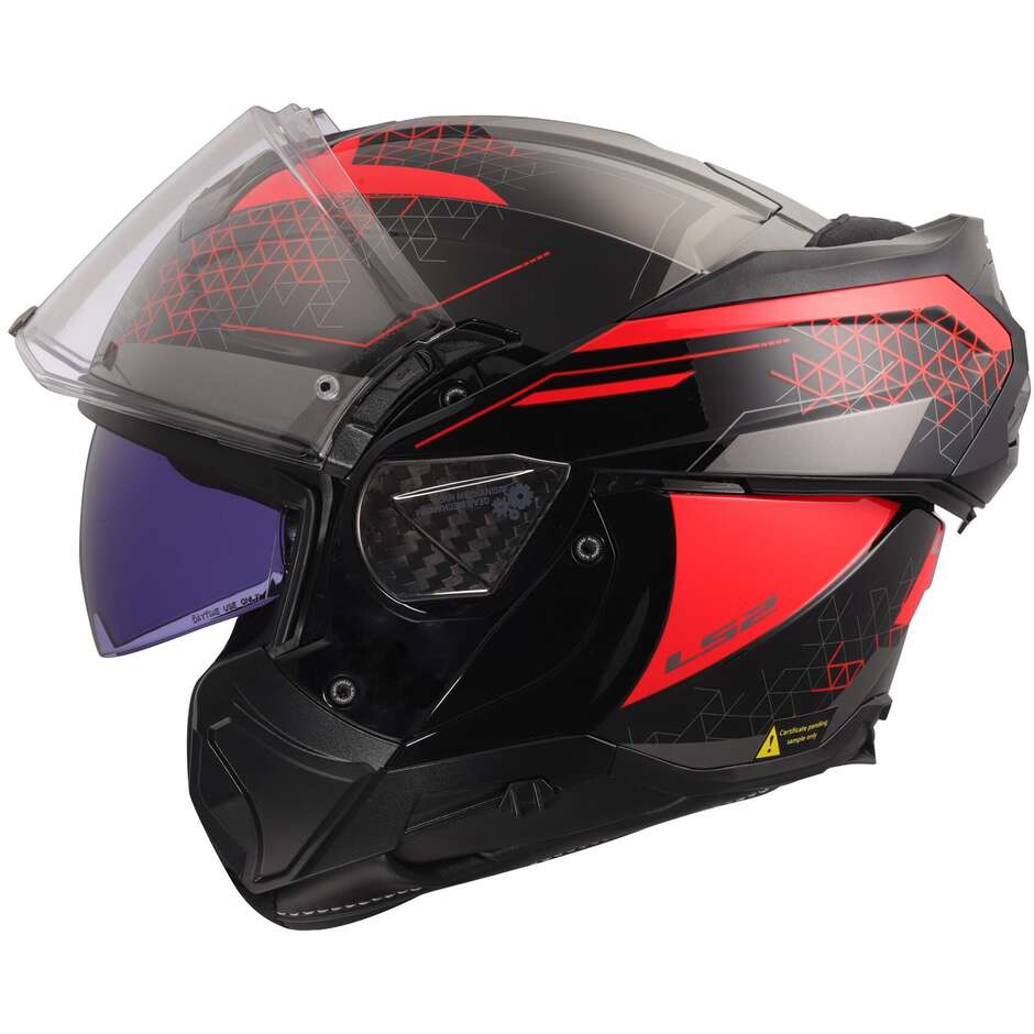 Modular Motorcycle Helmet P/J LS2 FF910 ADVANT II ASTRAL Red