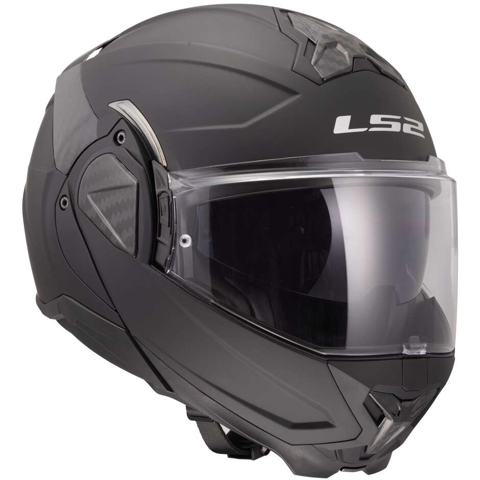 Modular Motorcycle Helmet P/J LS2 FF910 ADVANT II SOLID Matt Black