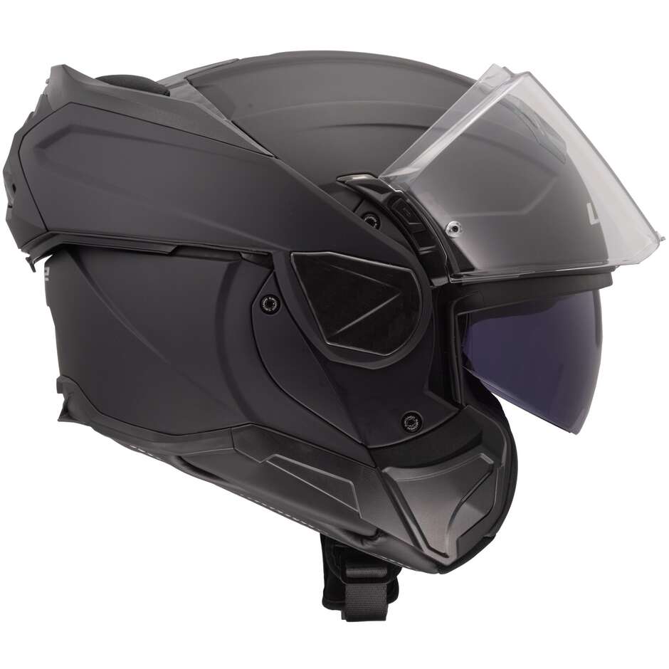 Modular Motorcycle Helmet P/J LS2 FF910 ADVANT II SOLID Matt Black