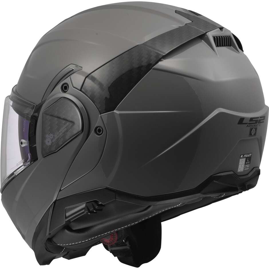 Modular Motorcycle Helmet P/J LS2 FF910 ADVANT II SOLID Nardo Grey