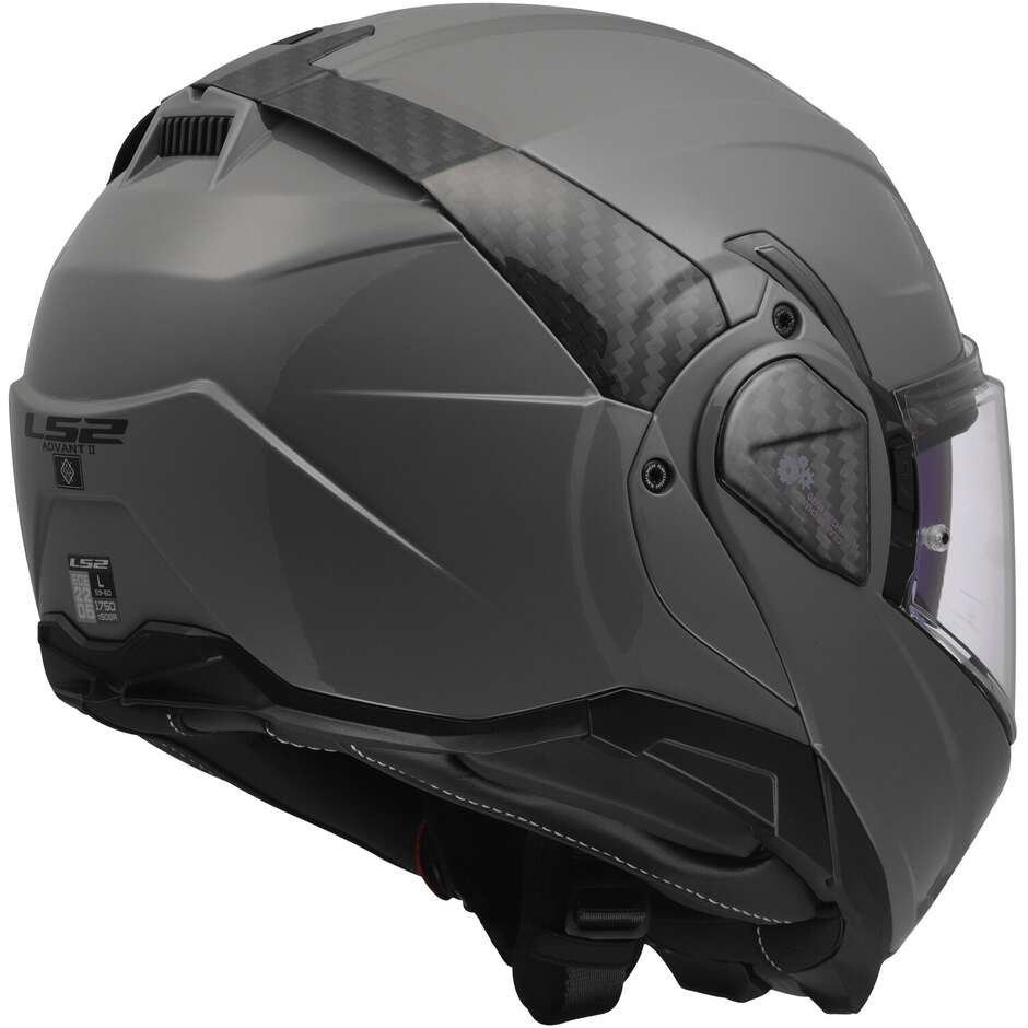 Modular Motorcycle Helmet P/J LS2 FF910 ADVANT II SOLID Nardo Grey