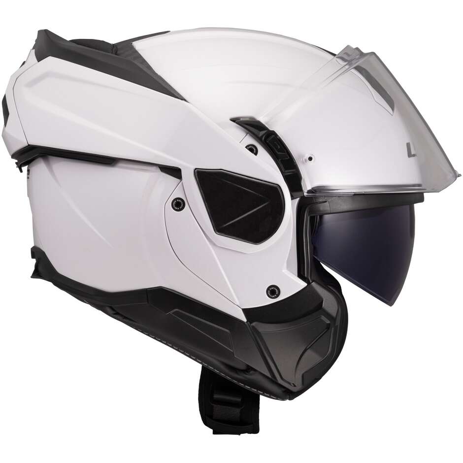 Modular Motorcycle Helmet P/J LS2 FF910 ADVANT II SOLID White
