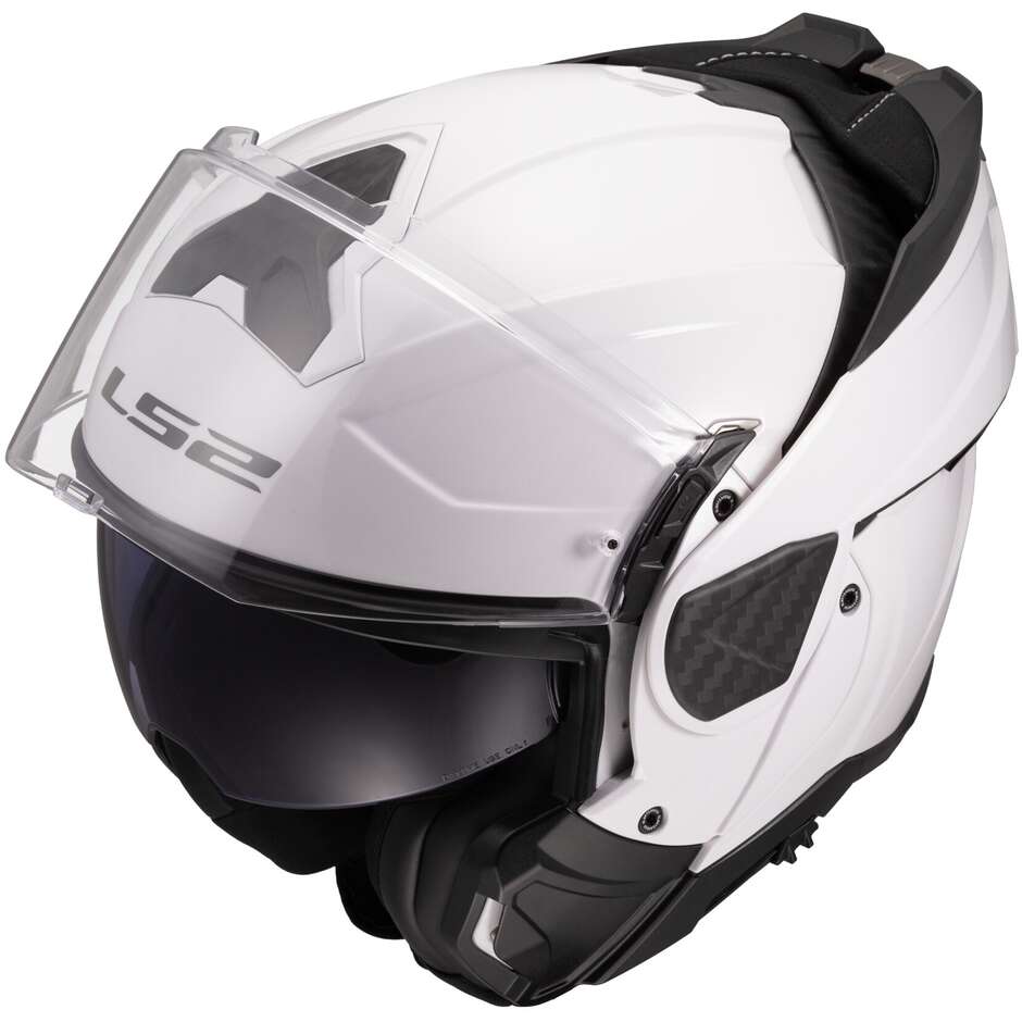 Modular Motorcycle Helmet P/J LS2 FF910 ADVANT II SOLID White
