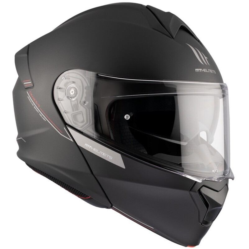 Modular Motorcycle Helmet P/J Mt Helmet GENESIS SV S Solid A1 Matt Black