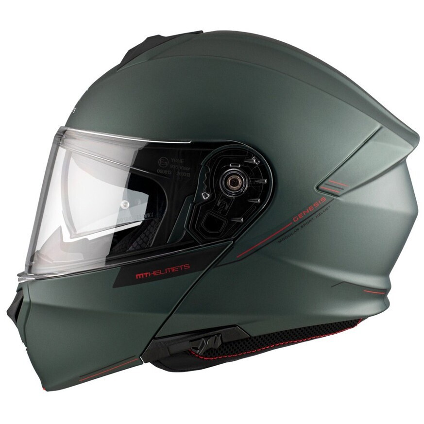Modular Motorcycle Helmet P/J Mt Helmet GENESIS SV S Solid A6 Matt Green